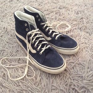 Vans SK8 HI-Top suede navy blue shoes